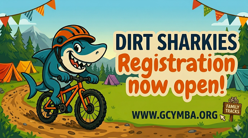 Dirt Sharkies registration now open! Select Dirt Sharkies from the drop down menu to learn more.